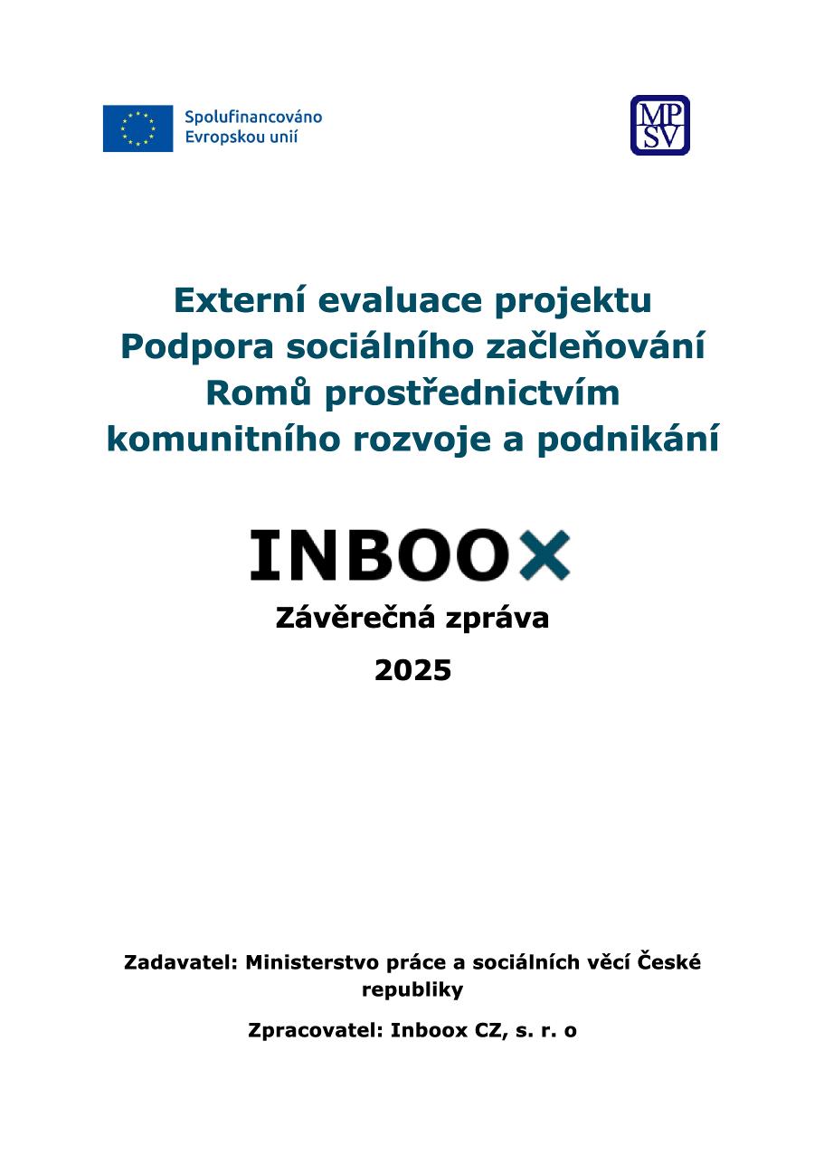 Závěrečná zpráva z externí evaluace projektu - Ilustrační obrázek